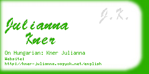 julianna kner business card
